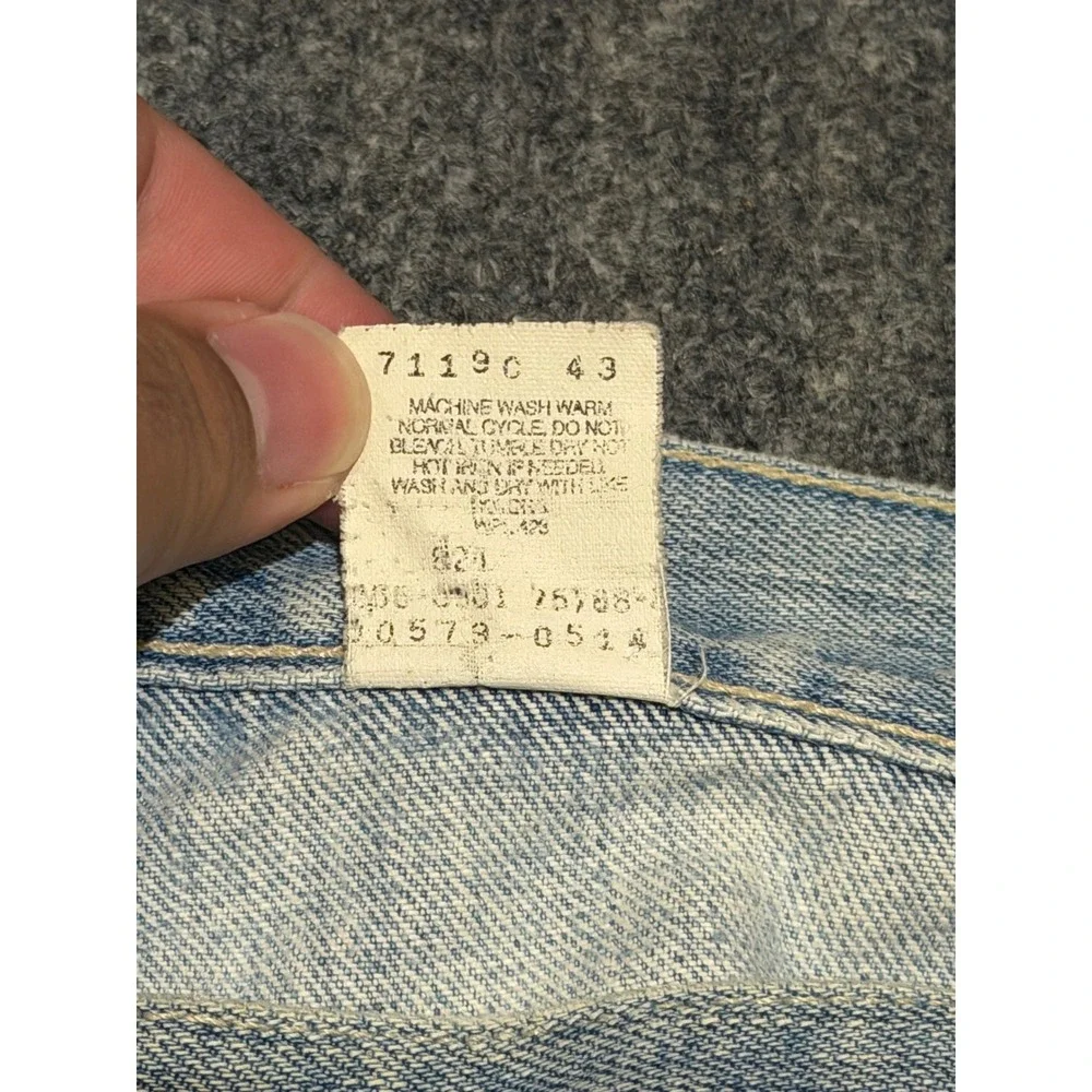 Vintage Levis 579 Baggy Fit Jeans Light Wash Denim Mens W42 L32 0579-0514